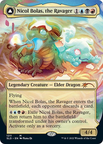 Nicol Bolas the Ravager Display Commander Thick Stock