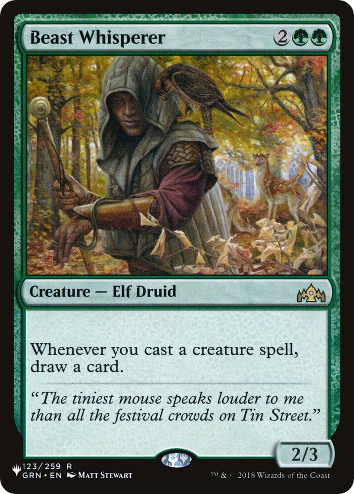 Beast Whisperer #GRN-123 — The List