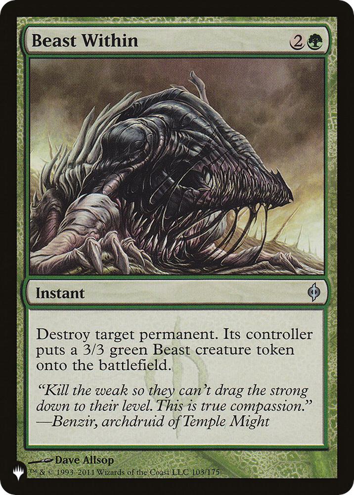 Beast Within #NPH-103 — The List