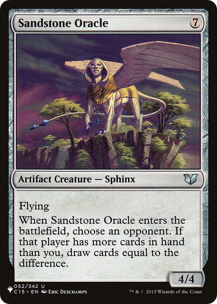 Sandstone Oracle #C15-52 — The List