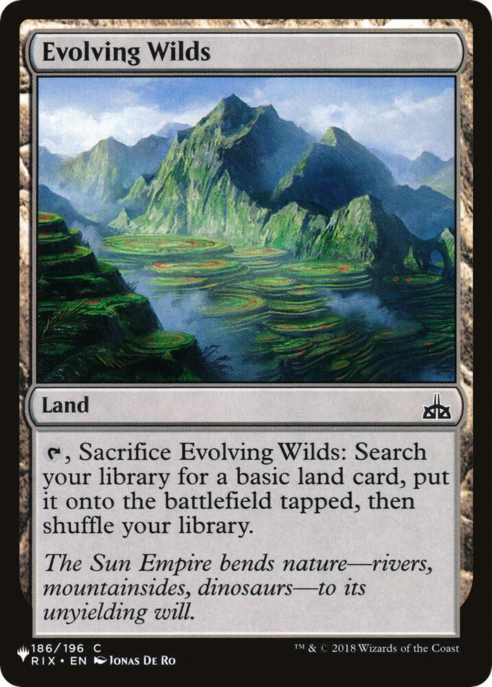 Evolving Wilds #RIX-186 — The List