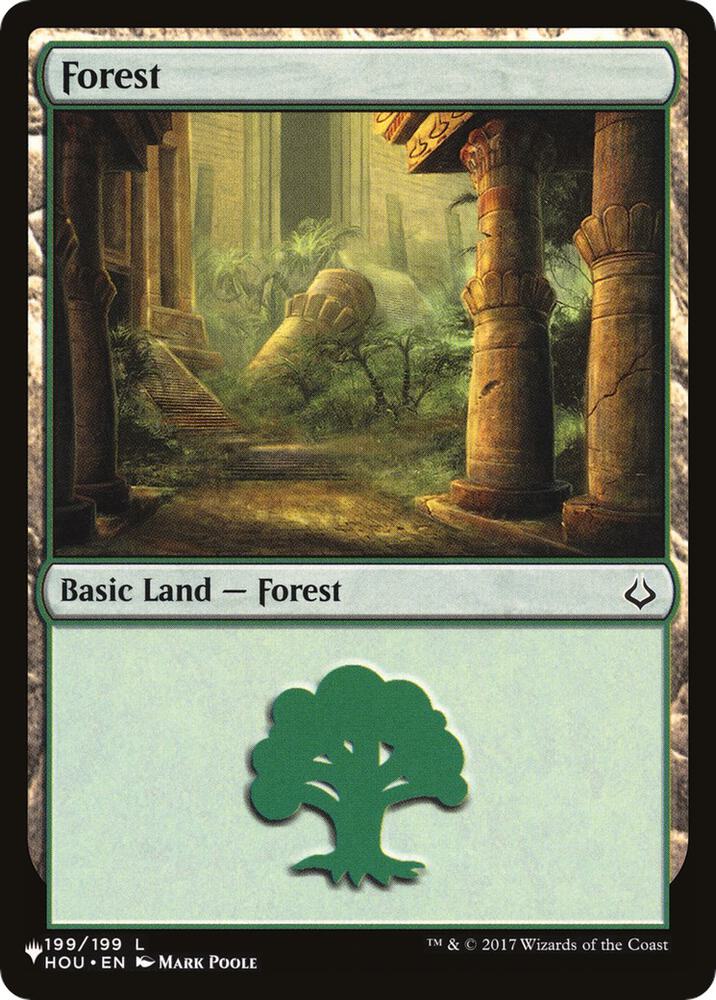 Forest (199) - The List Reprints - Magic: The Gathering