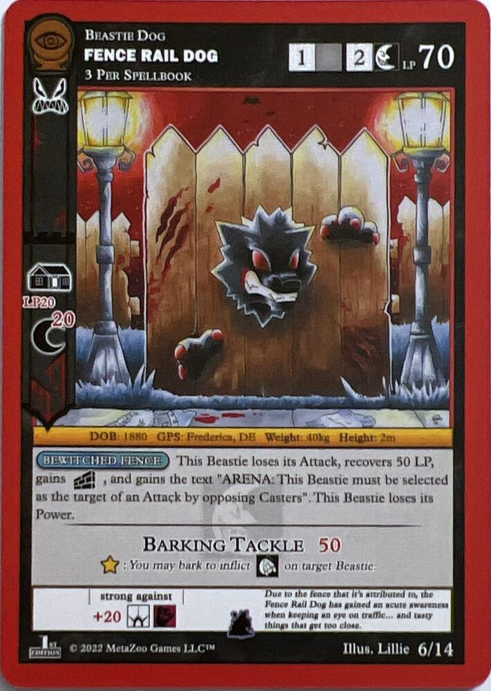 Fence Rail Dog - Seance: First Edition Release Event Deck - MetaZoo -  TCGplayer.com