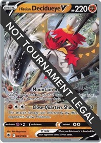 Hisuian Decidueye V - 2022 (Ondrej Skubal) #083/189 from World Championship Decks Pokemon card image