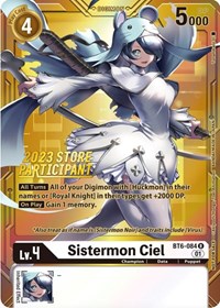 Sistermon Ciel (2023 Store Participant) - Double Diamond - Digimon card