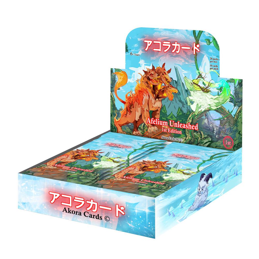 akora 1st edition booster box TCG Trials of Ikithia Factory Sealed  AAN Collect LLC 6 Booster boxes in a case Eternal Echoes Booster Box -