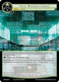 Great Dimension Library - Force of Will Crimson Moon's Battleground trading card
