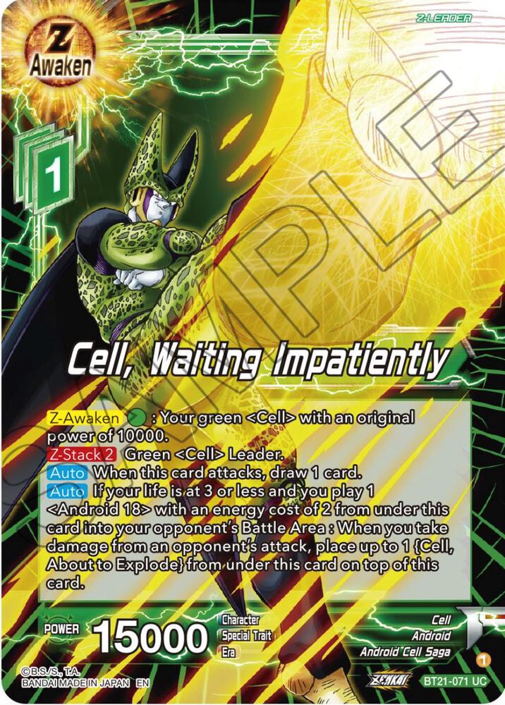 Cell, Waiting Impatiently - Wild Resurgence - Dragon Ball Super