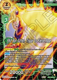 SS2 Son Gohan, Trigger to Fierce Rage card art