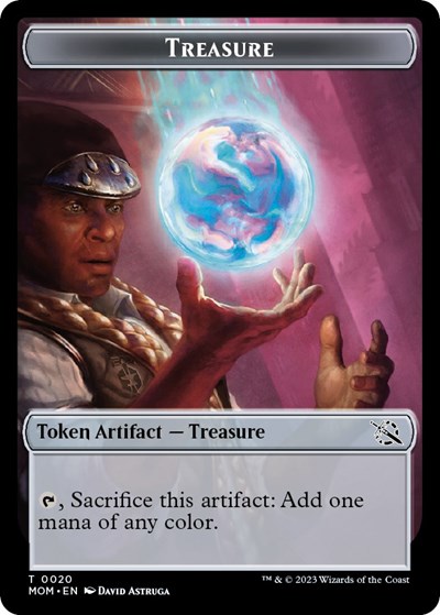 Treasure (0020) // Phyrexian Saproling Double-Sided Token
