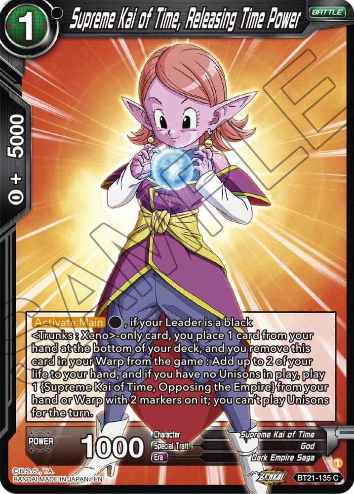 Supreme Kai of Time, Releasing Time Power #BT21-135 — Wild Resurgence