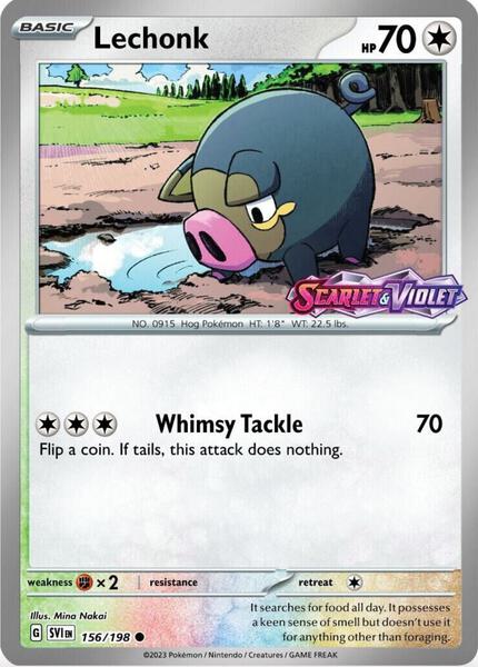 Lechonk - 156/198 (Best Buy Exclusive)