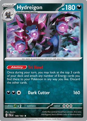 【hydreigon】 2012 POKEMON BW NEXT DESTINIES HYDREIGON #103 SECRET RARE SGC 9.5