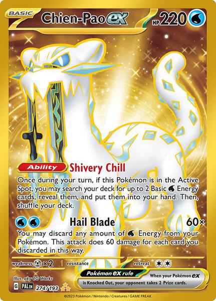 Chien-Pao ex - 274/193 - SV02: Paldea Evolved - Pokemon
