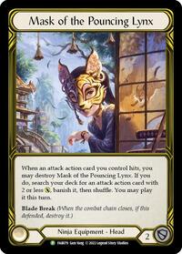 Mask of the Pouncing Lynx (Golden) - FAB079