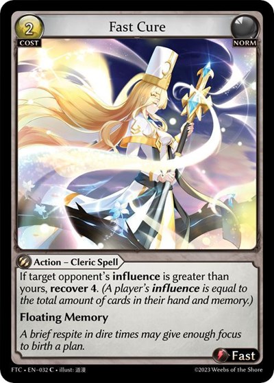 Fast Cure card