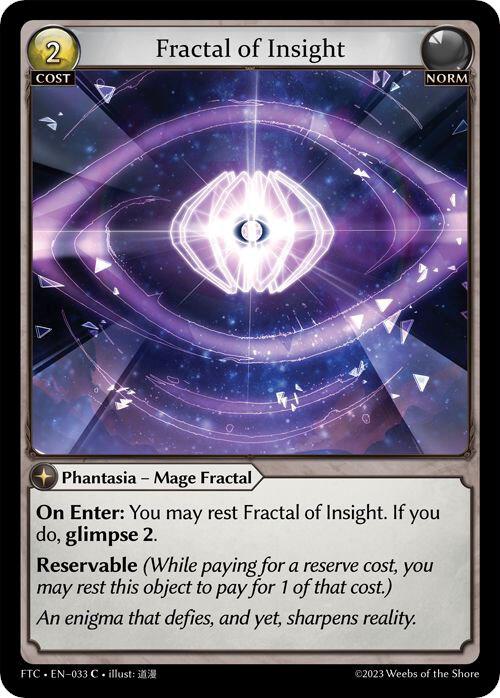 Fractal of Insight - Fractured Crown - Grand Archive TCG