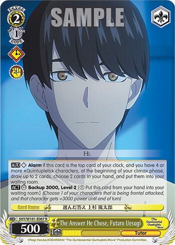 The Answer He Chose, Futaro Uesugi