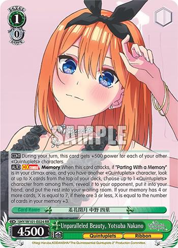 Unparalleled Beauty, Yotsuba Nakano