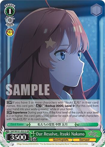 Our Resolve, Itsuki Nakano (SR)