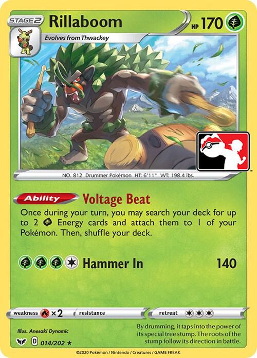 Rillaboom 014/072 from Prize Pack Series Cards