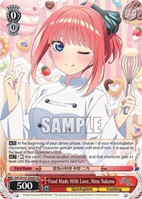 Food Made With Love, Nino Nakano (SR) (5HY/W101-E060S SR) card