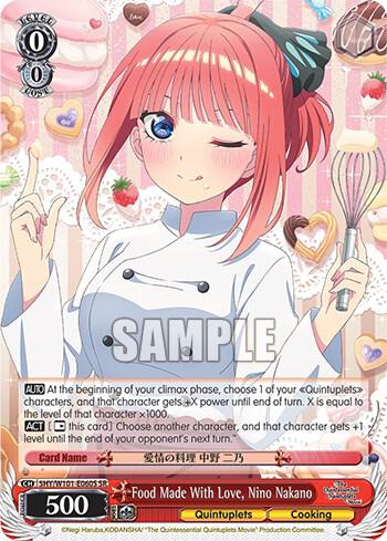 Food Made With Love, Nino Nakano (SR)