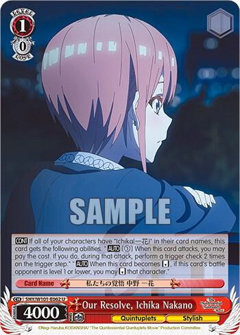 Our Resolve, Ichika Nakano