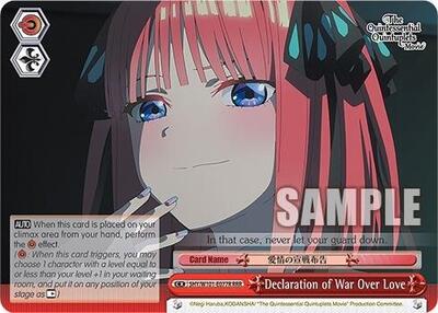 Declaration of War Over Love (RRR) card