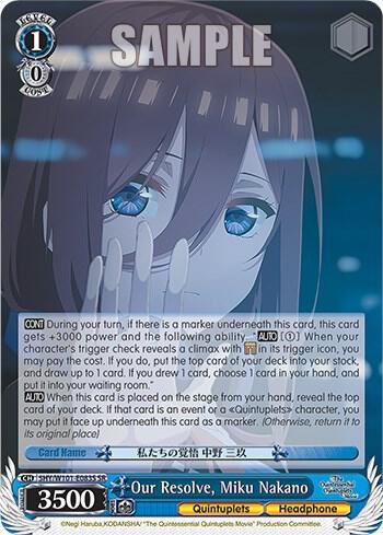 Our Resolve, Miku Nakano (SR)