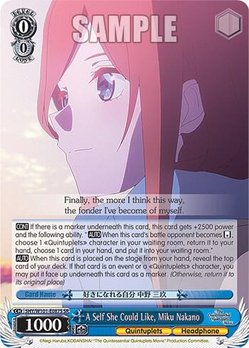 A Self She Could Like, Miku Nakano (SR)