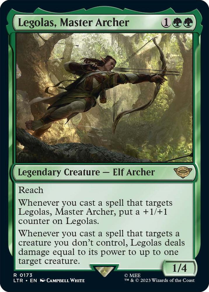legolas card mtg Legolas, Master Archer [The Lord of the Rings: Tales of Middle-Earth]