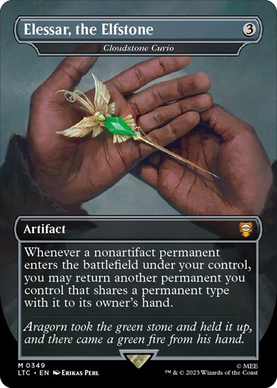 Elessar, the Elfstone - Cloudstone Curio (Borderless)