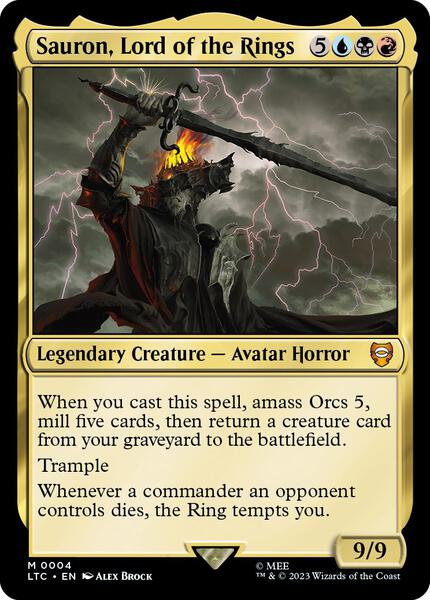 mtg lotr commander decks upgrades Magic The Gathering The Lord of The Rings: Tales of Middle-Earth Deck Bundle – Includes All 4 Outlet mtg sauron commander deck upgrade