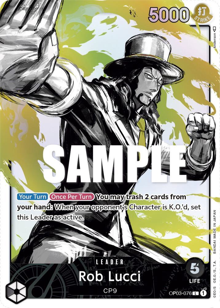 Rob Lucci 076 Alternate Art onepiece card