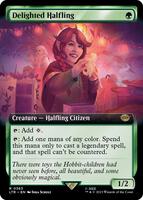 Delighted Halfling (Extended Art) - Universes Beyond: The Lord of