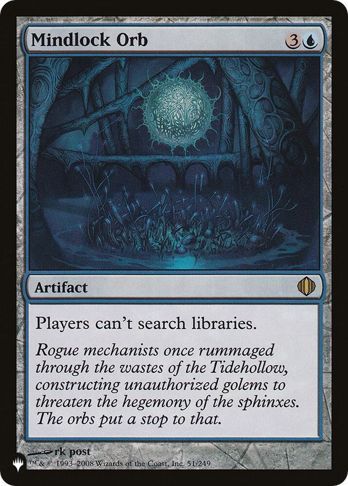 Mindlock Orb #ALA-51 — The List