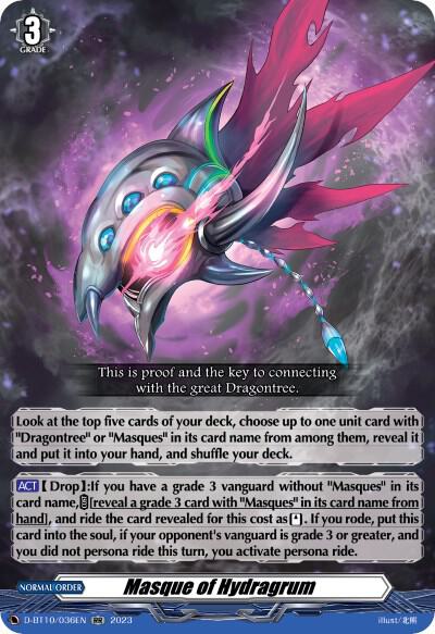 Masque of Hydragrum - D-BT10: Dragon Masquerade - Cardfight
