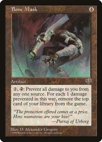 Bone Mask - Mirage - Magic: The Gathering card