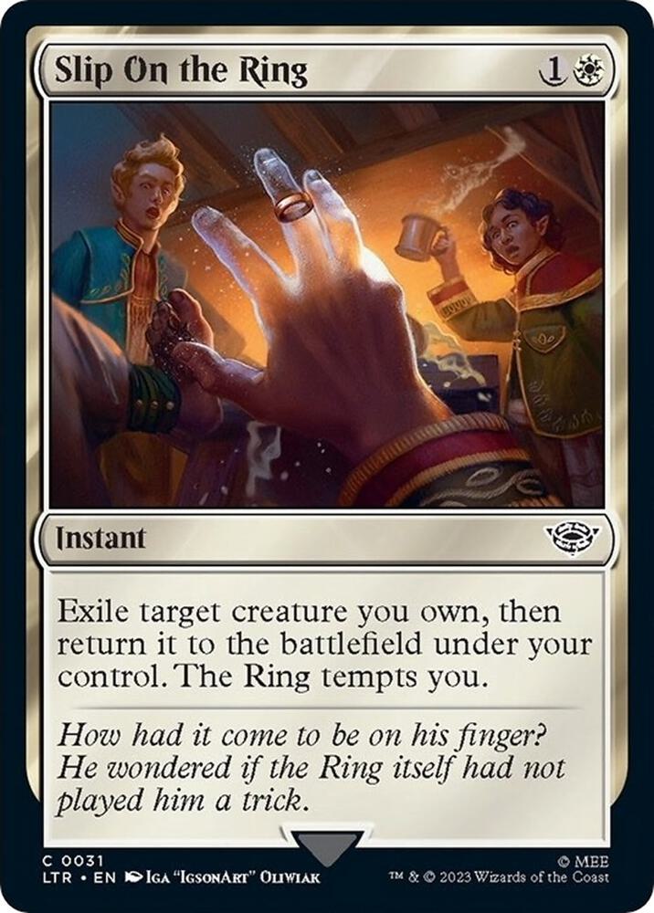 Slip on the Ring - Universes Beyond: The Lord of the Rings: Tales of  Middle-earth - Magic: The Gathering - TCGplayer.com