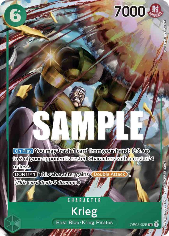 Krieg Alternate Art onepiece card