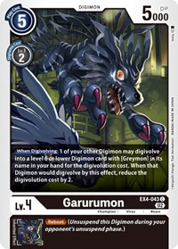 Garurumon - Alternative Being Booster - Digimon card