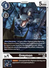 Greymon - EX4-044 - Alternative Being Booster - Digimon card