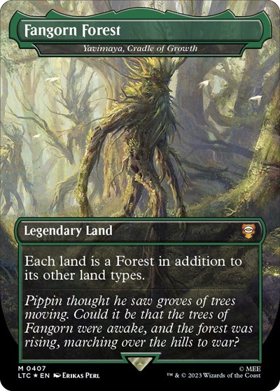 Fangorn Forest - Yavimaya, Cradle of Growth (Borderless) (Surge Foil)