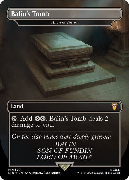 MTG 　バーリンの墓 357)《バーリンの墓/Balin's Tomb》//《古えの墳墓/Ancient Tomb