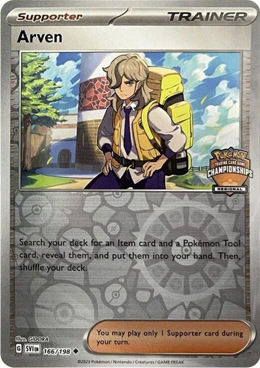 Arven - 166/198 (Regional Championships) 166/198 from League & Championship Cards