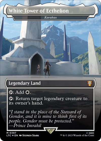White Tower of Ecthelion - Karakas (Borderless) (Surge Foil)