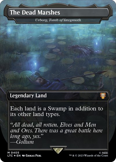The Dead Marshes - Urborg, Tomb of Yawgmoth (Borderless) (Surge Foil)