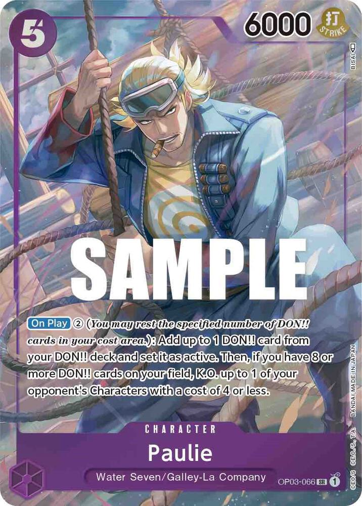 Paulie Alternate Art onepiece card