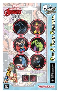 Avengers 60th Anniversary Dice and Token Pack from Avengers 60th Anniversary Pokemon card image